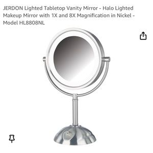 Jerdon led lighted vanity mirror